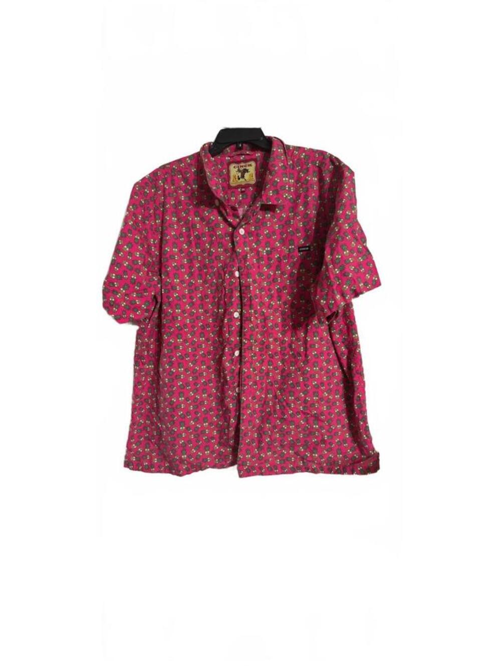 Cinch Classic Cowboy Collection XXL Short Sleeve Button-Up Shirt with Pineapple-